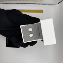 S925 silver Moissanite earrings VVS1 certified