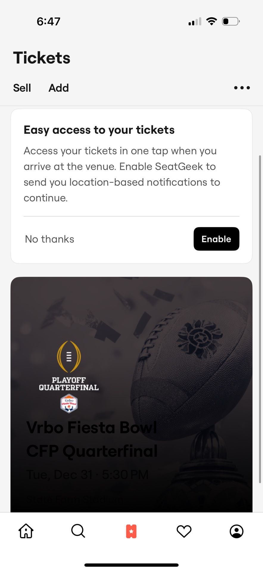 Fiesta Bowl Tickets