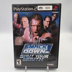 WWE SmackDown Shut Your Mouth (PlayStation 2, 2002) CIB Complete - Tested