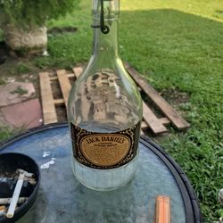 Vintage Jack Daniel's Spring Water Glass Bottle