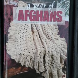 A YEAR OF AFGHANS Crochet Patterns Hardcover