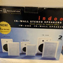Studio Acoustics Speaker's..Iw-280... in wall