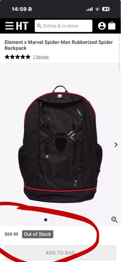 Element x Marvel Spider-Man Rubberized Backpack