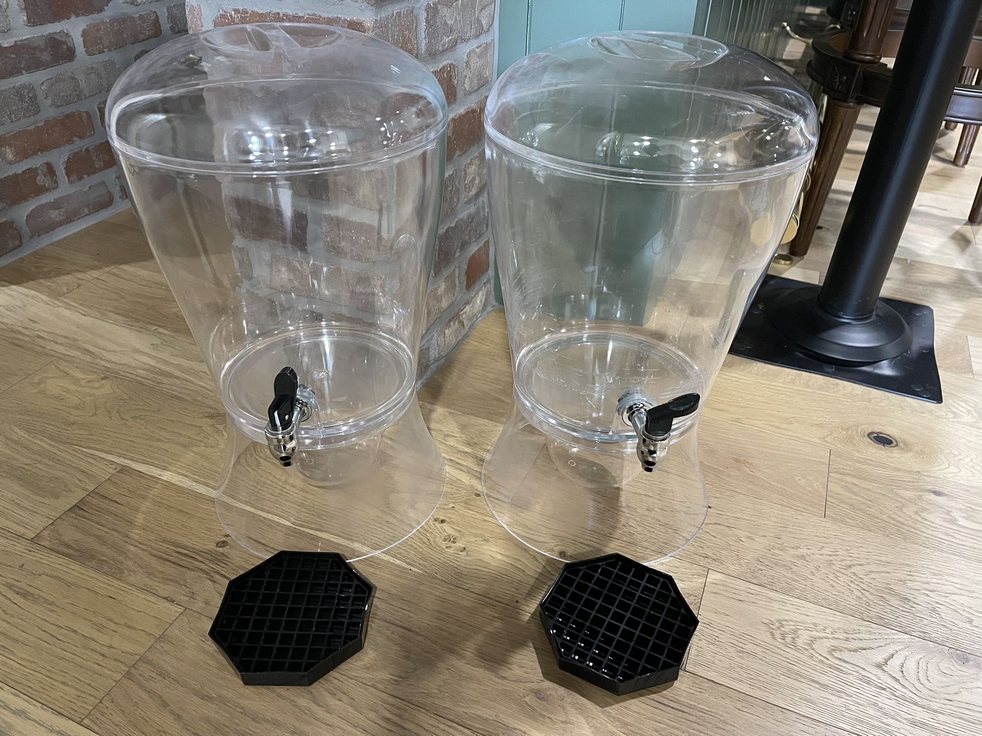 Set Of 2 Drink Dispensers- Noticeable Marks And Scratches