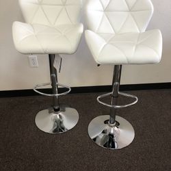 2 Pc Swivel Bar Stools 