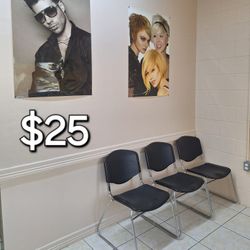 3 Waiting Area Chairs 