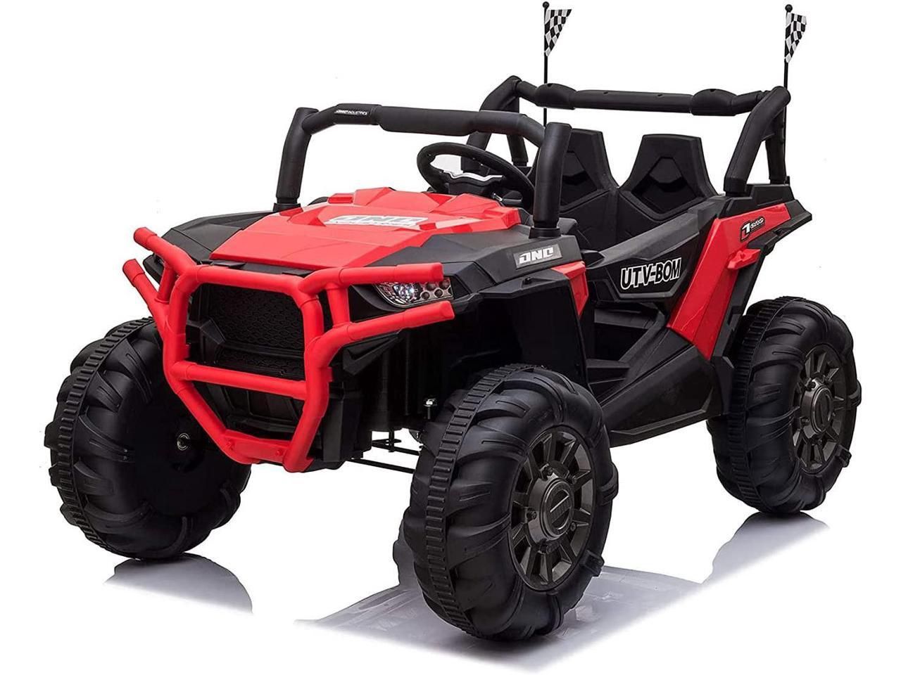 ⚫️🔴 !!BRAND NEW 12Volt Electric Kids REMOTE CONTROL Ride On Truck Powerwheels Off Road RZR 2 Seater With LED’s Media Player BT