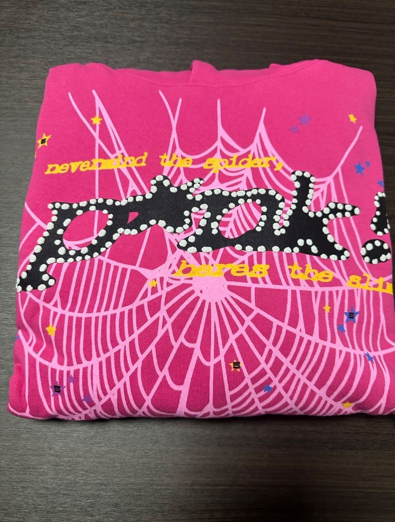 pink sp5der/ spider hoodie