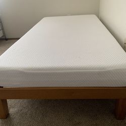 Bed Frame With Mattress (Twin Size)