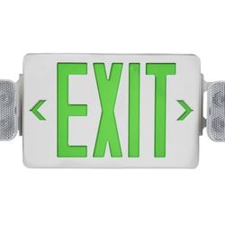 UL Emergency Exit Sign With Battery Backup Lights 