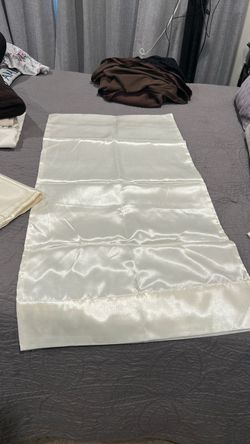 Ivory Satin polyester Pillowcases
