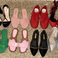 9 Pairs Of women’s Shoes- Almost New!