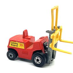 Vintage 1972 Matchbox Fork Lift Truck by Lesney #15 England Red Bagnall Loose