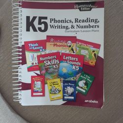 Abeka K5 Phonics, Reading, Writing, And Numbers Curriculum, Kindergarten Grade 