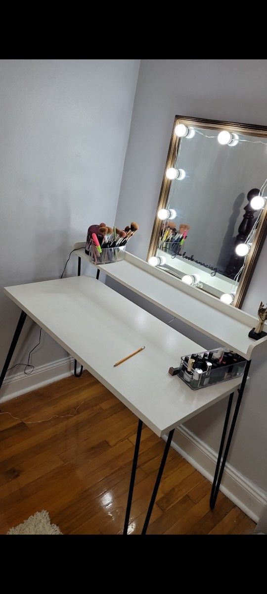 Two Vanity Makeup Mirrors 