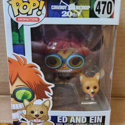 FUNKO POP! Cowboy Bebop : Ed And Ein 20th Anniversary #470 New w/Protector
