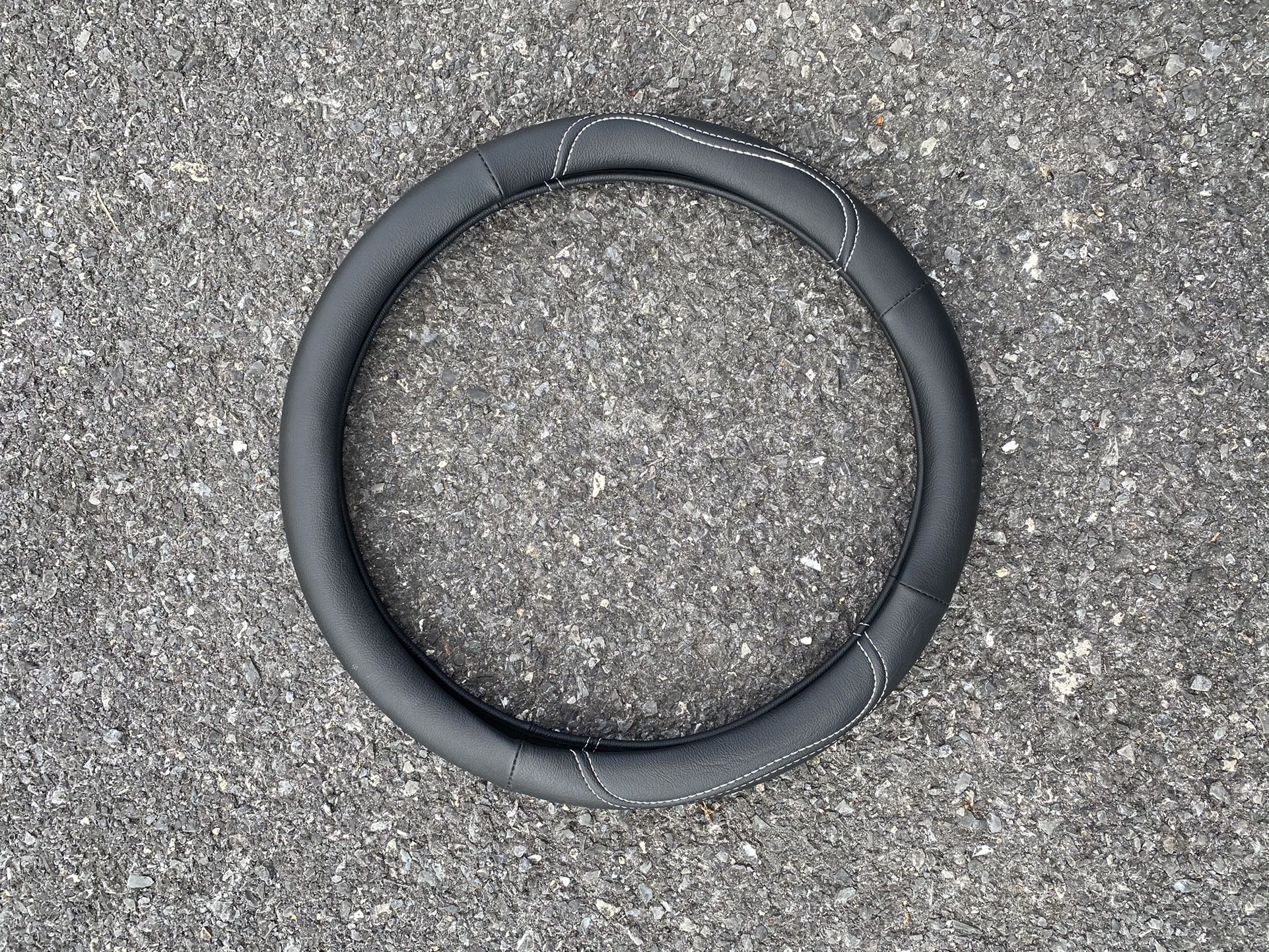 Leather Steering Wheel Cover