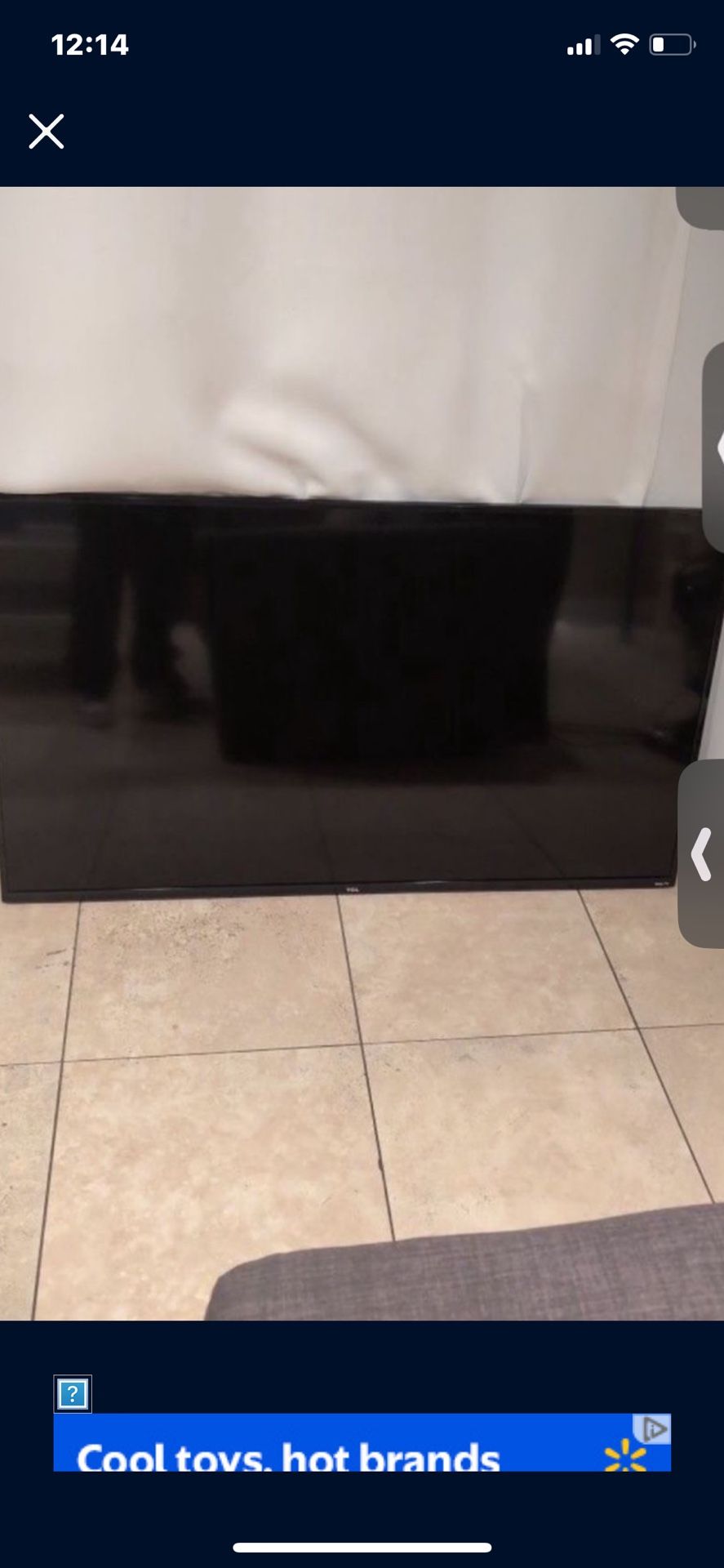 50” TCL Roku smart tv in great. condition