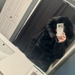 Blue Duck Chinchilla Real Fur Jaquet 