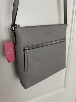 Kate Spade Grey Crossbody Leather Handbag - BRAND NEW with Tags