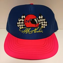 Vintage Vntg 1990s Jeff Gordon 24 Nascar Racing Snapback Hat Cap