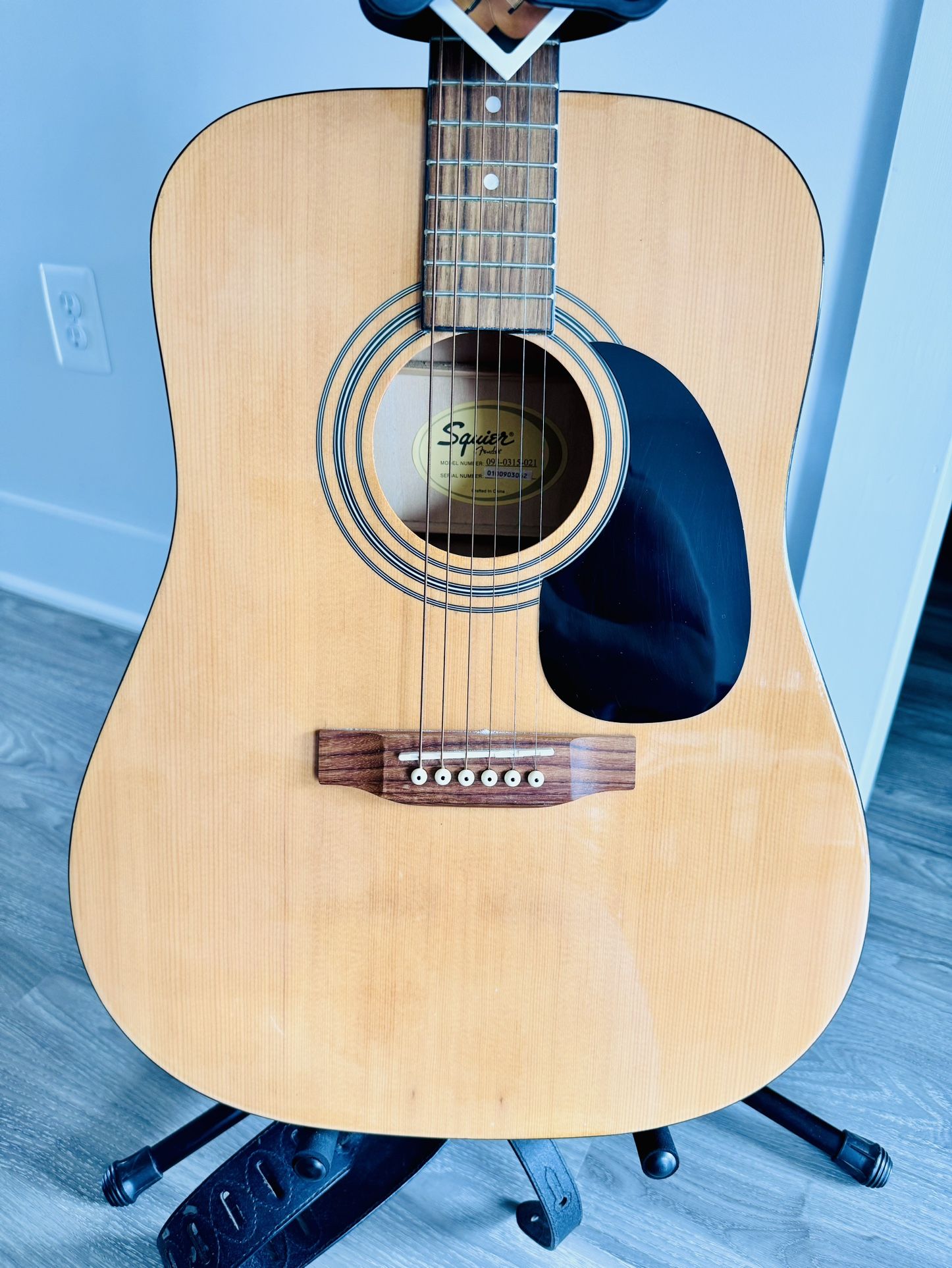 New Vintage Fender Squier Acoustic Guitar