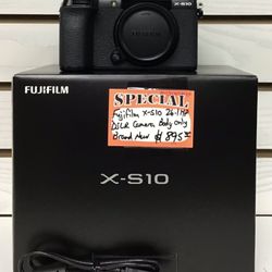 Fujifilm X-S10 26.1MP DSLR Camera Body Only Brand New 