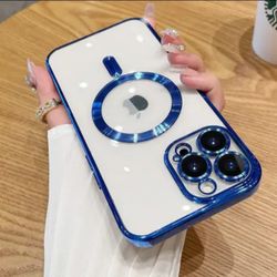 Dark Blue MagSafe iphone Case 16 Pro Max