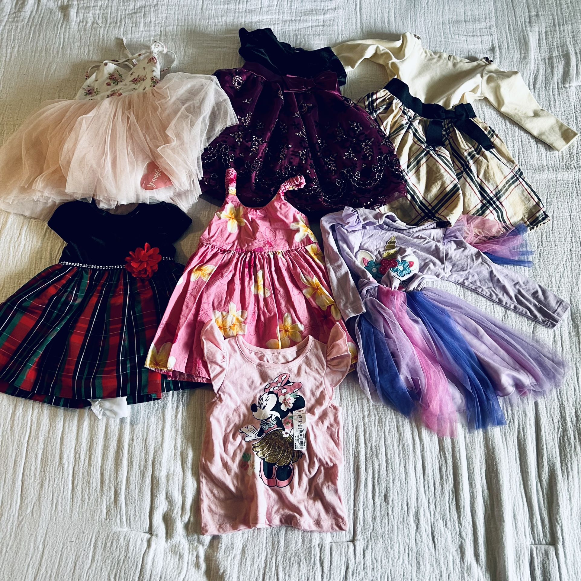 Batch #23 - Mixed Lot Baby Girl Clothes - Size 12-18 M