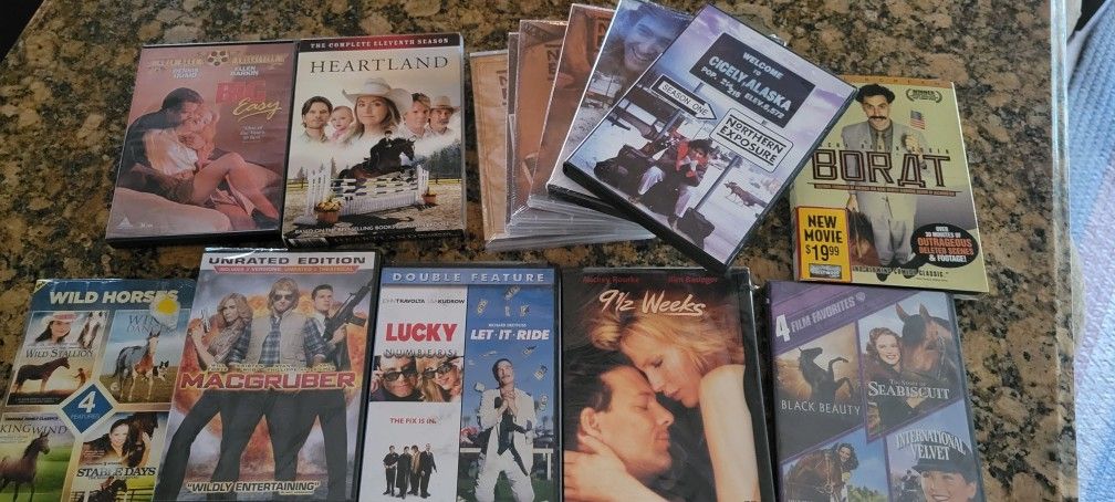 Dvd'S Northern Exposure complete all seasons, Heartland season 11, Big Easy, 9 1/2 weeks and 4 more