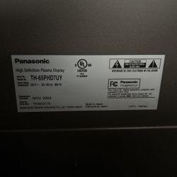 65” Panasonic Security Plasma Display