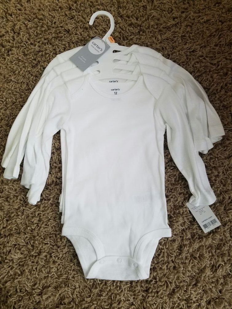 Carter's 4 long sleeve onesies