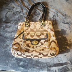 Real COACH handbag, Brown