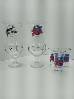 PLANET HOLLYWOOD MIAMI 1990 GLASSES 