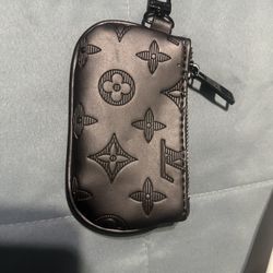 leather wallet keychain