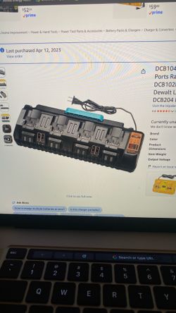 4 port Dewalt battery charger