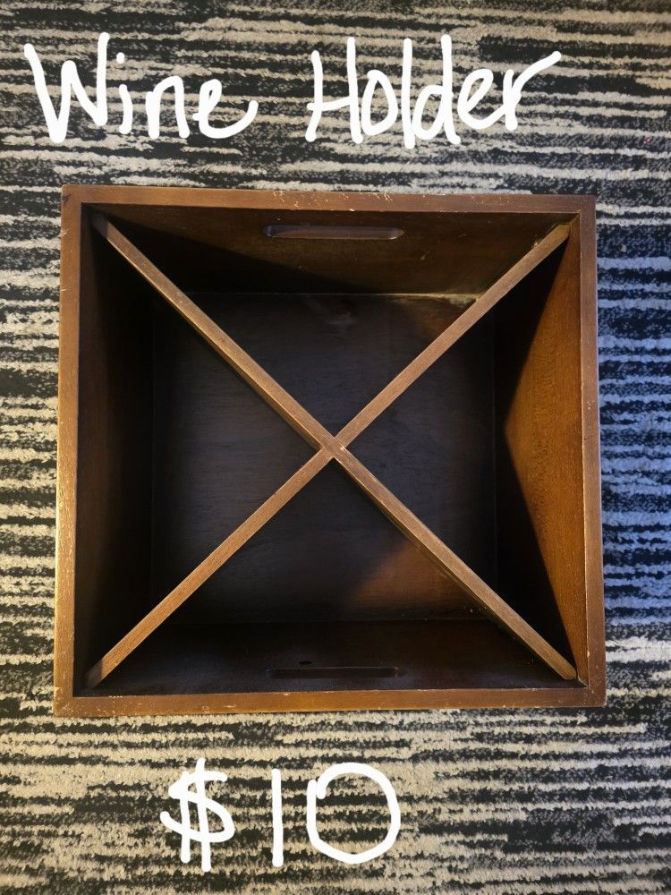 Wooden Wine Bottle Holder