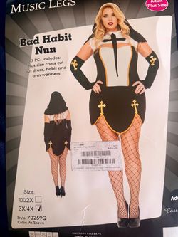 New Woman  Halloween Sexy  Nun Costume