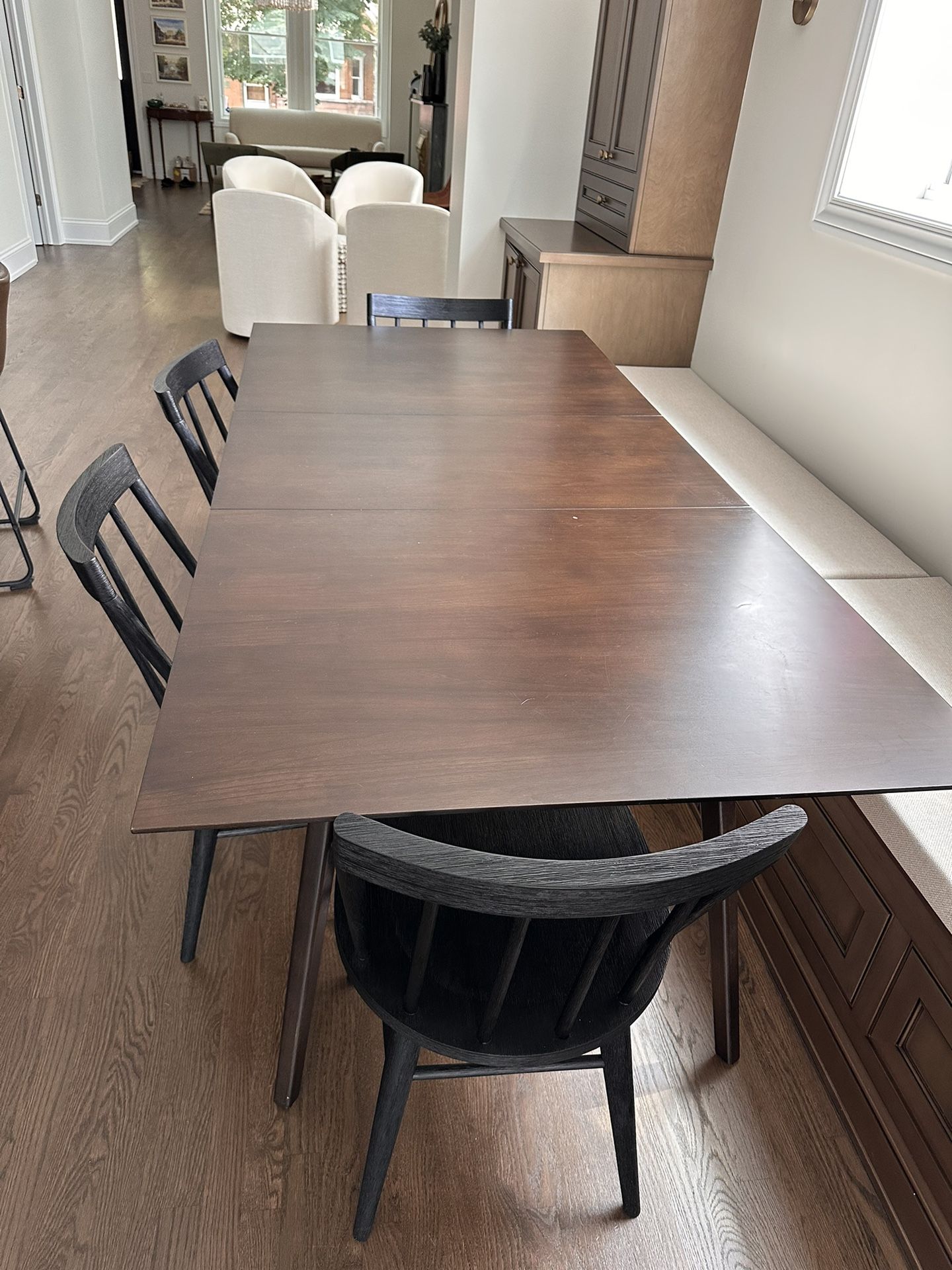 West Elm Mid Century Modern Expandable Dining Table