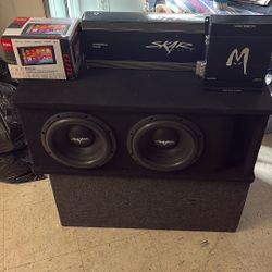 All Brand New But The 4 Channel Works Very good And The Subs Are Doul Voice Coil 