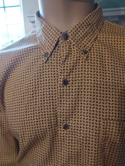 GAP Orange & Black Long Sleeve Shirt Size 