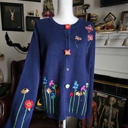 Vintage Quacker Factory Cardigan Sweater