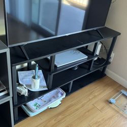 Black tv stand