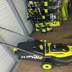 RYOBI 18V 16” Cordless Lawn Mower Kit. 