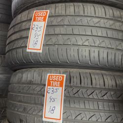235/45/18 Two Tires Used In Good Condition 