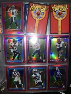 2021 NFL Optic Davis Mills, Kyle Trask Rated Rookie Pink Lot