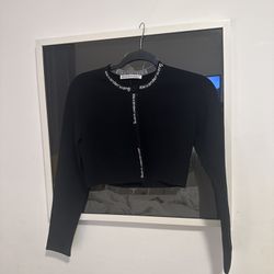 Alexander Wang Sweatshirt Cardigan Size Medium 