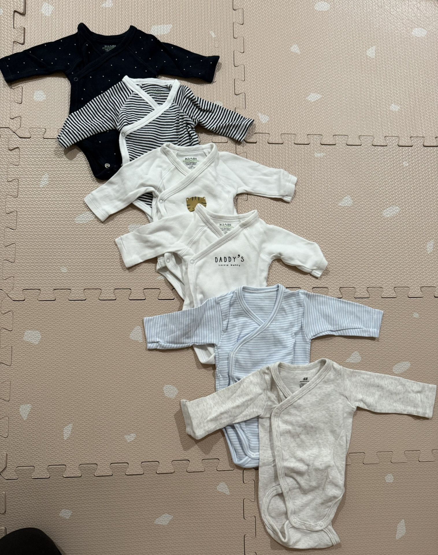 Baby Pack Side-Snap Bodysuits X6 - 1 Months