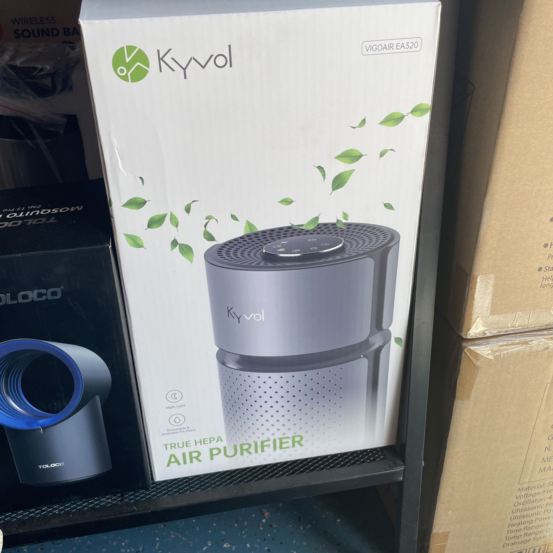 New Large Room True Hepa Filter Air Purifier Washable Prefilter