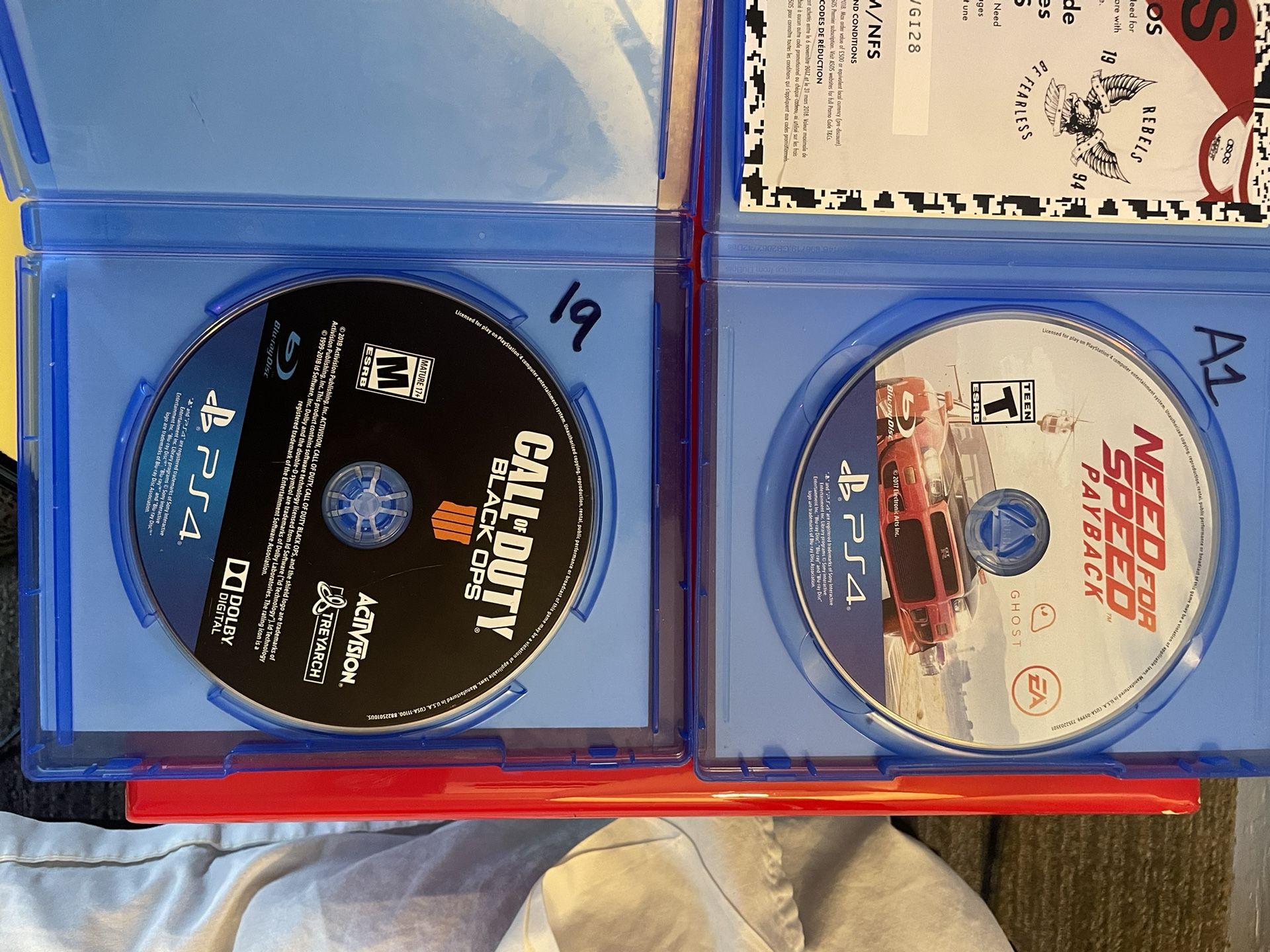 Two PlayStation 4 Games